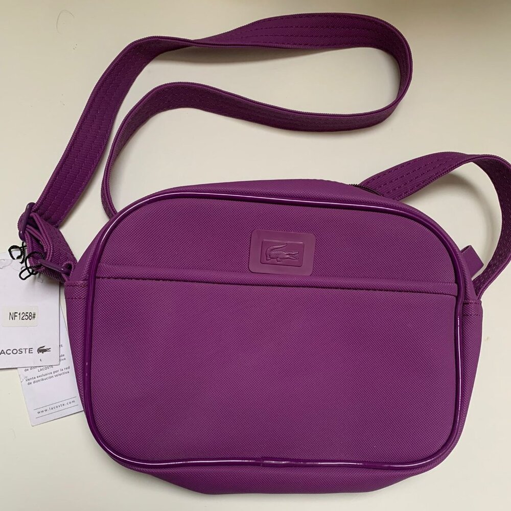 BNWT Lacoste Purple Crossbody Bag
